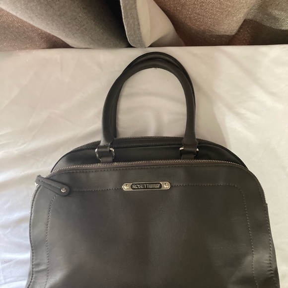 Rosetti Black Leather Handbag - Picture 1 of 9